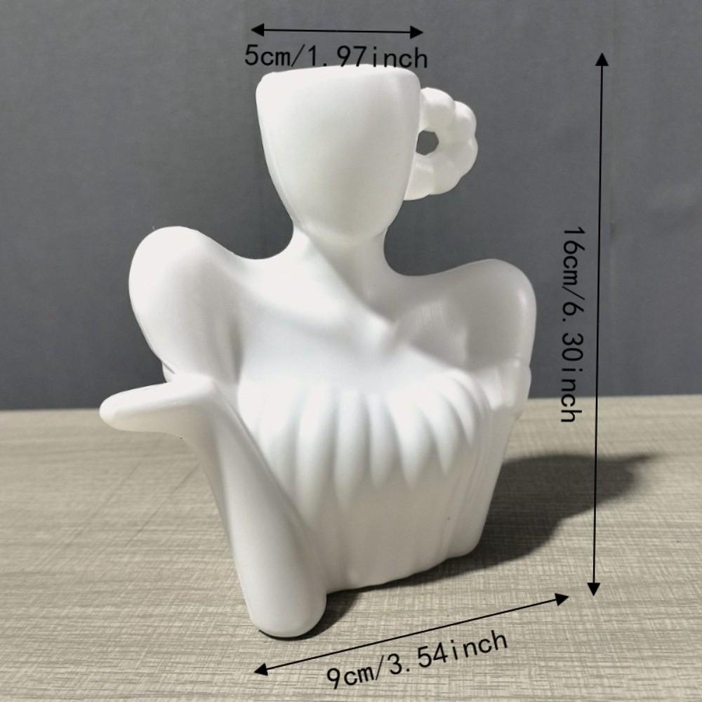 Nordic Style Flower Planter Desk Ornament Plant Pot Modern Art Style Human-Shaped Vase Tabletop