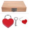 2pcs Colorful Exquisite Heart Shaped Padlock With Keys Love Lock Padlock  Handbag Decoration