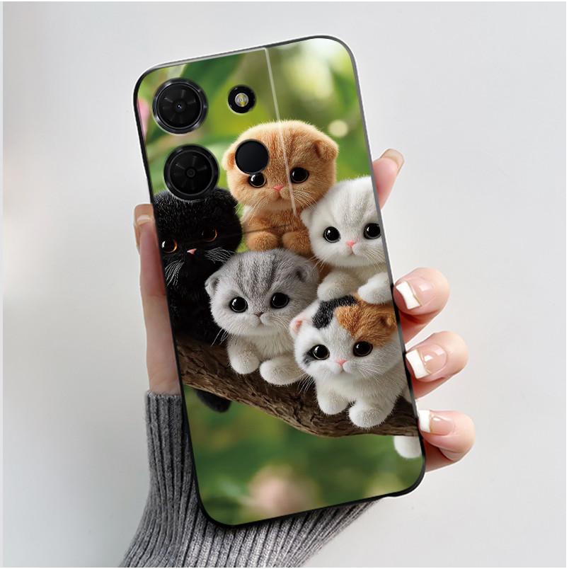 Casing For TCL 503 T442M T442A Phone Case Luxury Dragon Cute Cool Boys Girls Soft silicone Protective Back Cover Black TPU Shell