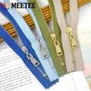 5 шт. Meetee 15/18/20/25/30 см №3 Металлические Молнии Закрытый Конец Автоматическая Фиксация Молнии для Сумки Одежды Застежка-Молния Ремонт Швейные Аксессуары