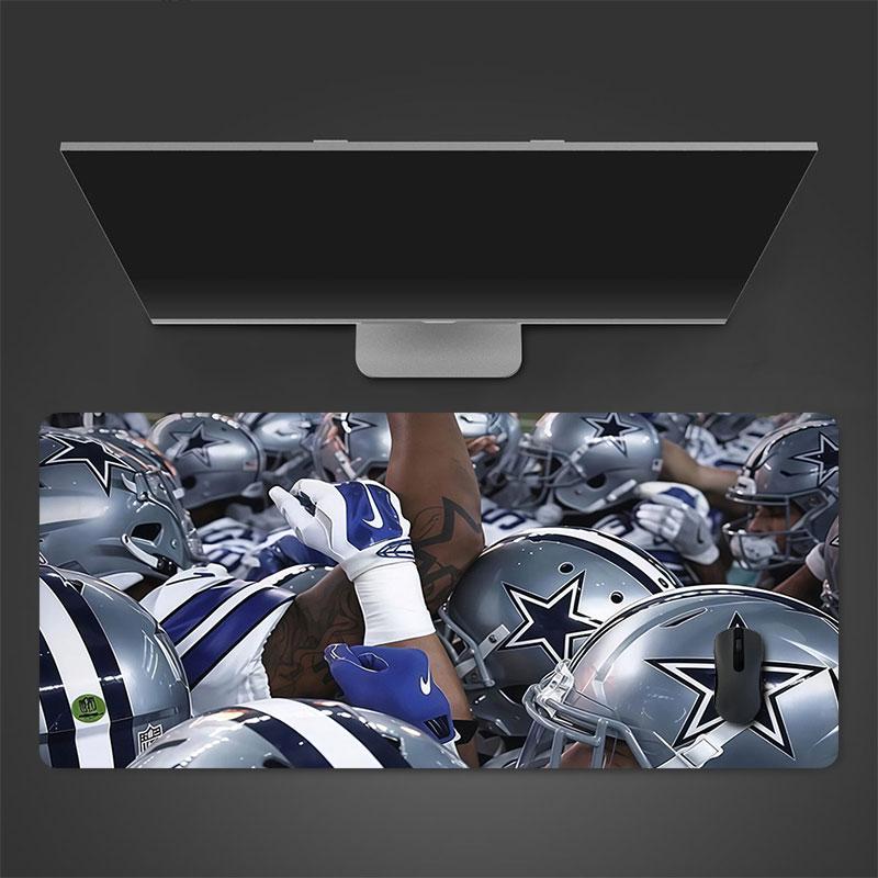 Коврик для мыши игроков Dallas Cowboys, Большой игровой коврик для стола, Нескользящий XXL коврик для мыши для ноутбука и планшета, Игровой коврик для мини-ПК со швами по краям