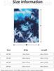 Пледы Tie Dye Синие Всесезонные Ультрамягкие Теплые Флисовые Пледы для Дома Кровати Дивана Кресла На Улицу Путешествий Кемпинга 50x40