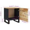 Nightstands 2 pcs. 40 x 33 x 46 cm Solid Mango Wood