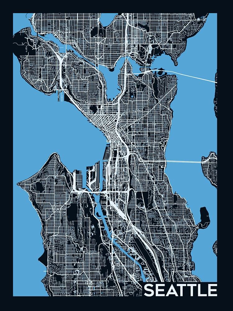 Metro Streets of Seattle Oversized T-Shirt