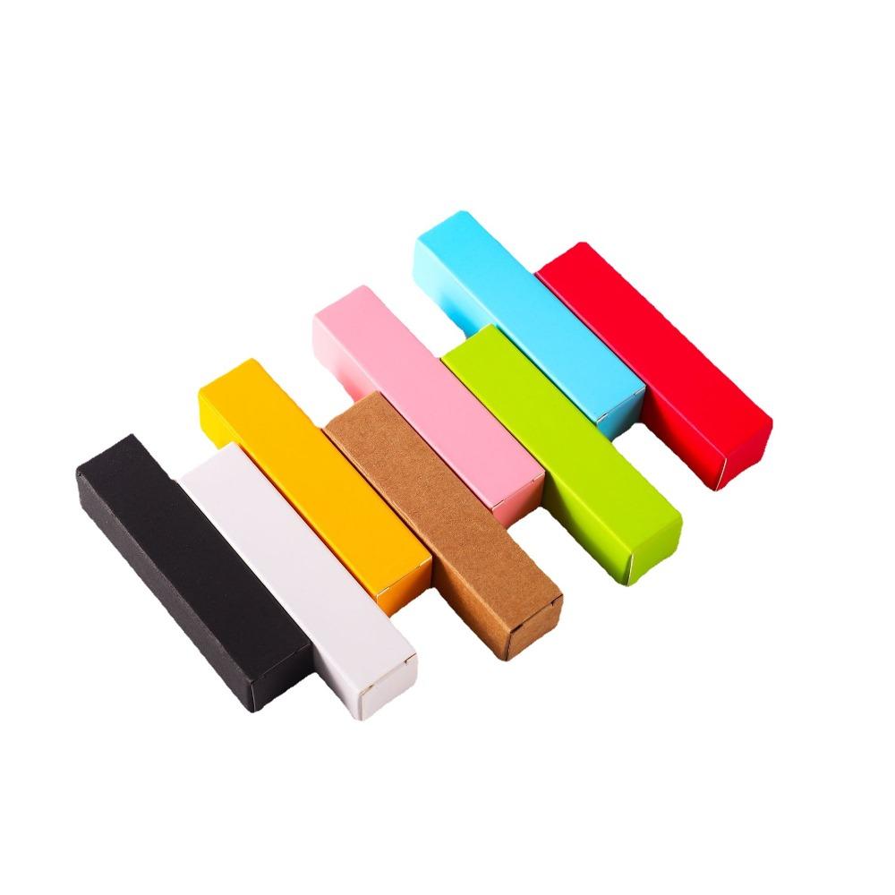 50 шт./лот маленькая картонная коробка для помады в тюбике крафт-бумага косметическая коробка-образец