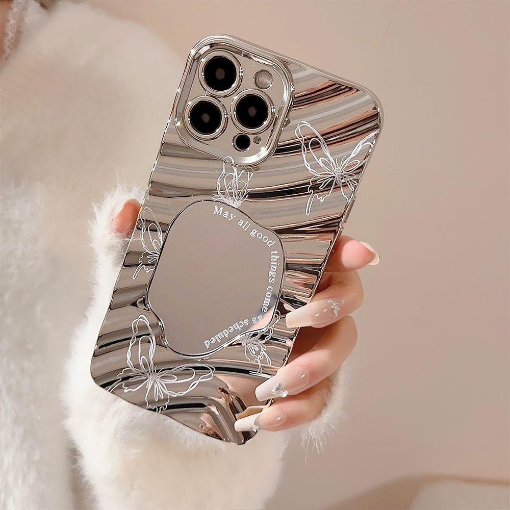 Makeup Mirror Phone Case for iPhone 11 13 16 Pro Max iPhone 14 15 12 13 Pro Max 16 Plus 13 Pro Samsung A55 A54 A15 A12 A52S A34 A14 A30S A53 A52 A50