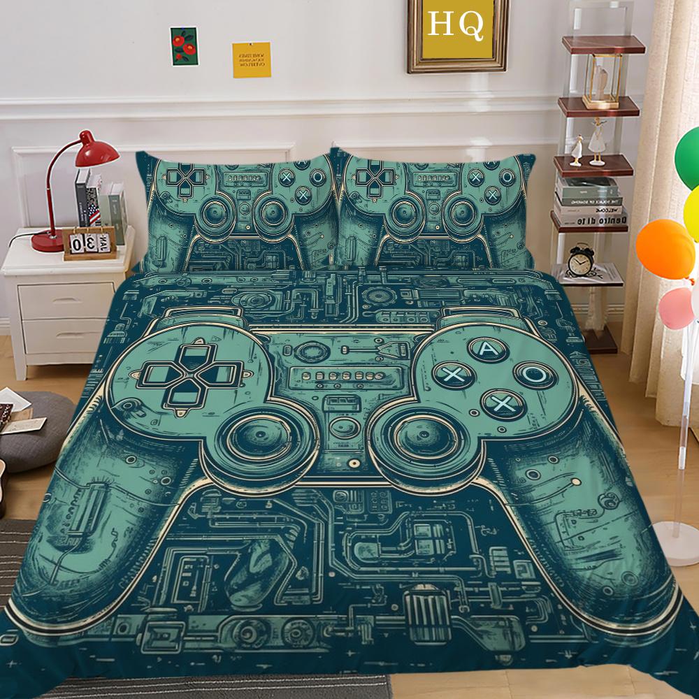 Пододеяльник для мальчиков в игровом стиле, домашние покрывала, комплект постельного белья королевского размера, модное постельное белье, домашние постельные принадлежности для подростков, костюмы