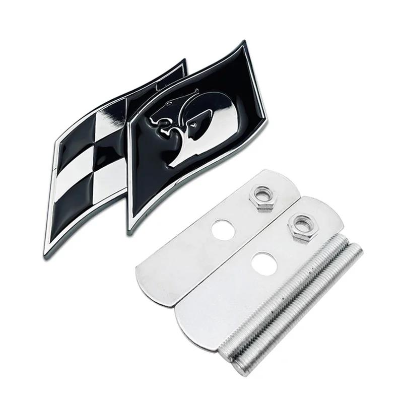 Car Front Grille Emblem Tail Box Metal Bagde Sticker