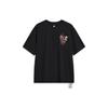 Li Ning Badfive Seven City Collaboration Changan Youth Graphic Print Loose Short Sleeve Drop Shoulder T-Shirt Unisex T-Shirt Black AHST885-5