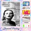 Taylor Swift Diamond Painting Kit 5D Full Drill DIY Diamond Mosaic Wall Art Home Decor