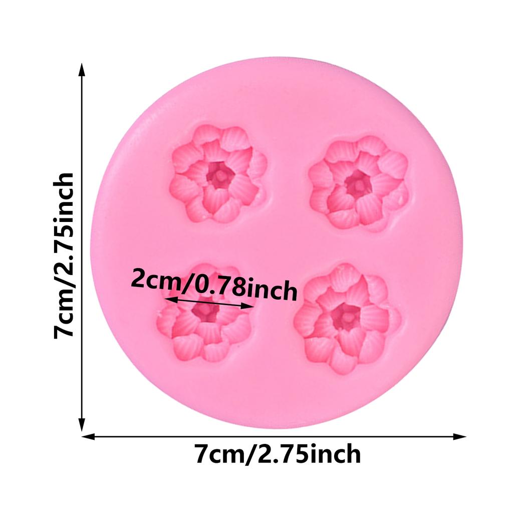 Силиконовая форма Сакура, персиковый цвет, формы для помадки, инструменты для украшения торта, форма для шоколадной мастики, конфеты, смола, глиняные формы