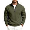 Men’s Plain-Coloured Autumn/Winter Sports & Casual Fashion Zip-Up Hoodie with Fleece Lining