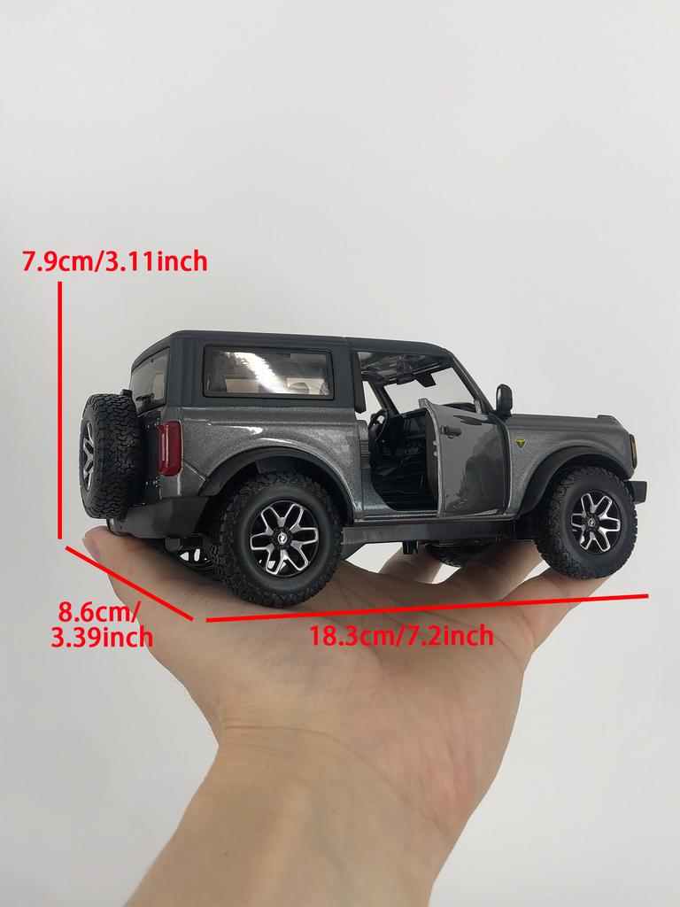 AJL1 Maisto 1:2021 Ford Bronco Badlands, модель автомобиля, металлическое украшение из цинкового сплава, коллекционный подарочный автомобиль, 24