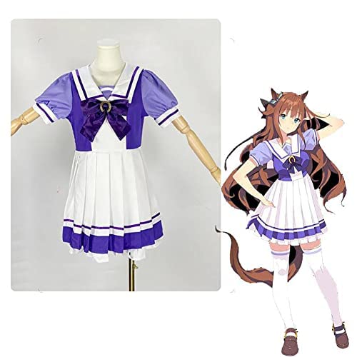 [Formemory] Cosplay Costume Tracen Academy Cosplay Outfit Summer Uniform One-Piece Dress Cosplay Tokai Teio Mejiro McQueen Cosplay Costume Halloween C
