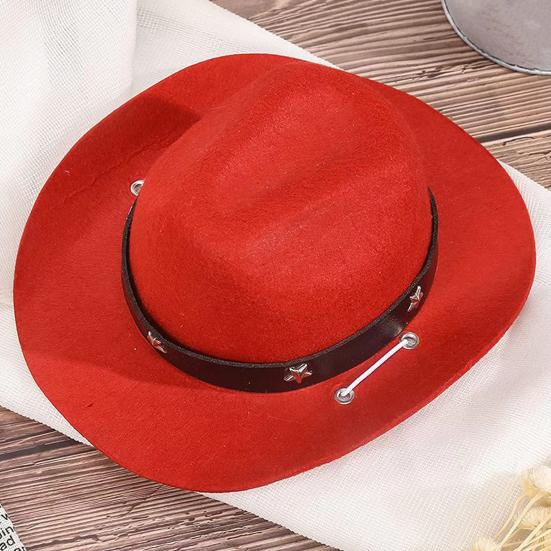 Шляпа для домашних животных в западном ковбойском стиле, головные уборы для домашних животных, украшенные звездами, привлекательный костюм для собак и кошек, аксессуар для фотографий, косплея