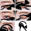 2pcs Charming Cat Line Eye Makeup Tool Eyeliner Stencils Template Shaper Model