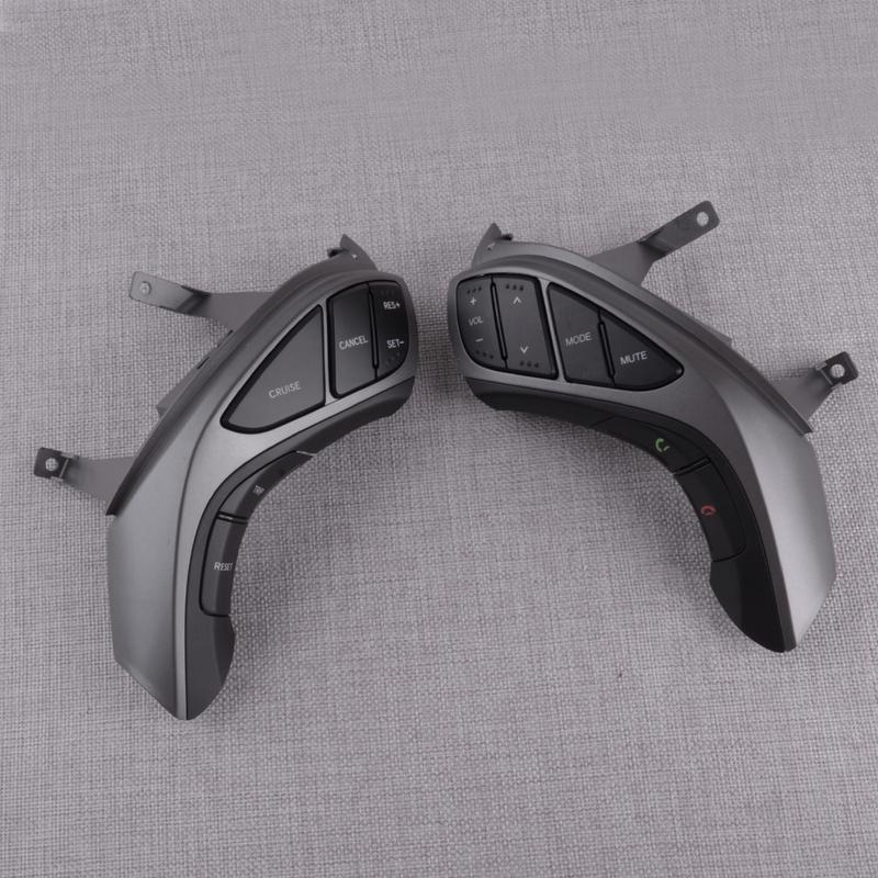 1 Pair Car Auto Steering Wheel Cruise Audio Control Switch 96700-3X800 Fit for Hyundai Elantra 2016 2015 2014 2013 2012 2011