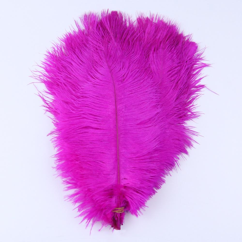 Multicolor Ostrich Hair 30-35Cm Wedding Decoration Ostrich Flannel Strip Handmade Accessories Diy Handmade
