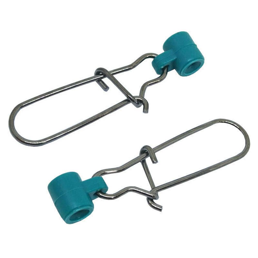 25Pcs Green Nickel Swivels Snap 220LB 8# Fishing Swivels Heavy Duty Fish Finder Fishing Sinker