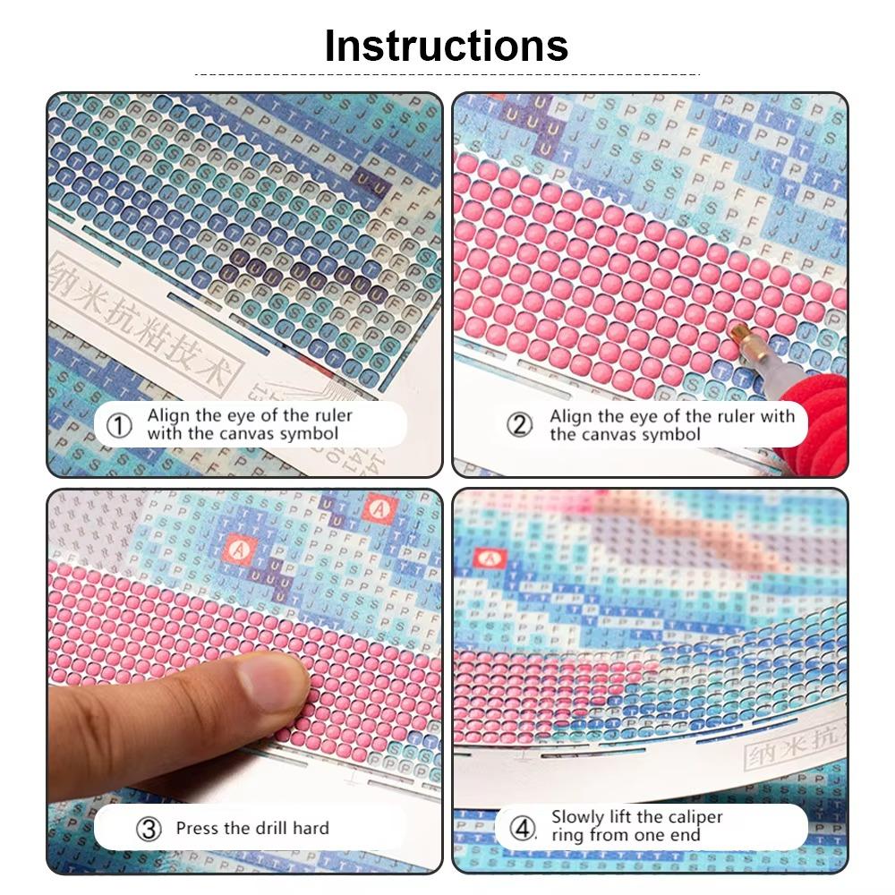 Сплошной цвет DIY Алмазная картина Крест Линейка Вышивка Линейки Алмазная вышивка Аксессуар