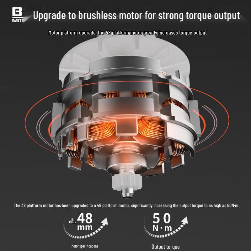 Бесщеточная аккумуляторная дрель/шуруповерт Dayi 20V, штепсель CN (адаптер в комплекте)
