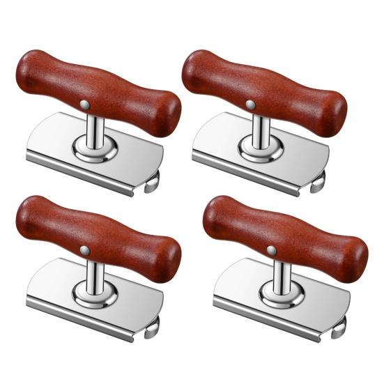 Открывалка для банок для слабых рук Нержавеющая сталь Регулируемая открывалка для крышек банок Сверхпрочный инструмент для снятия крышек бутылок для пожилых людей, артрита, женщин, детей