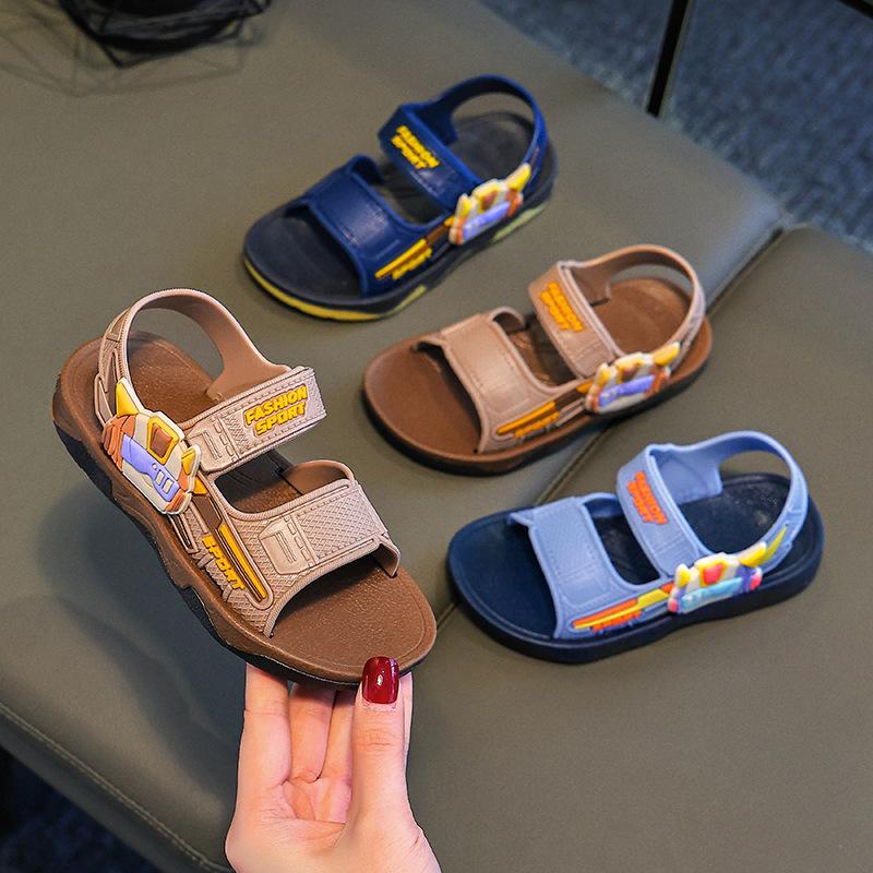 2026New Summer Children's Mech Sandals Soft-soled non-slip boys' baby sports beach shoes Direct Supply