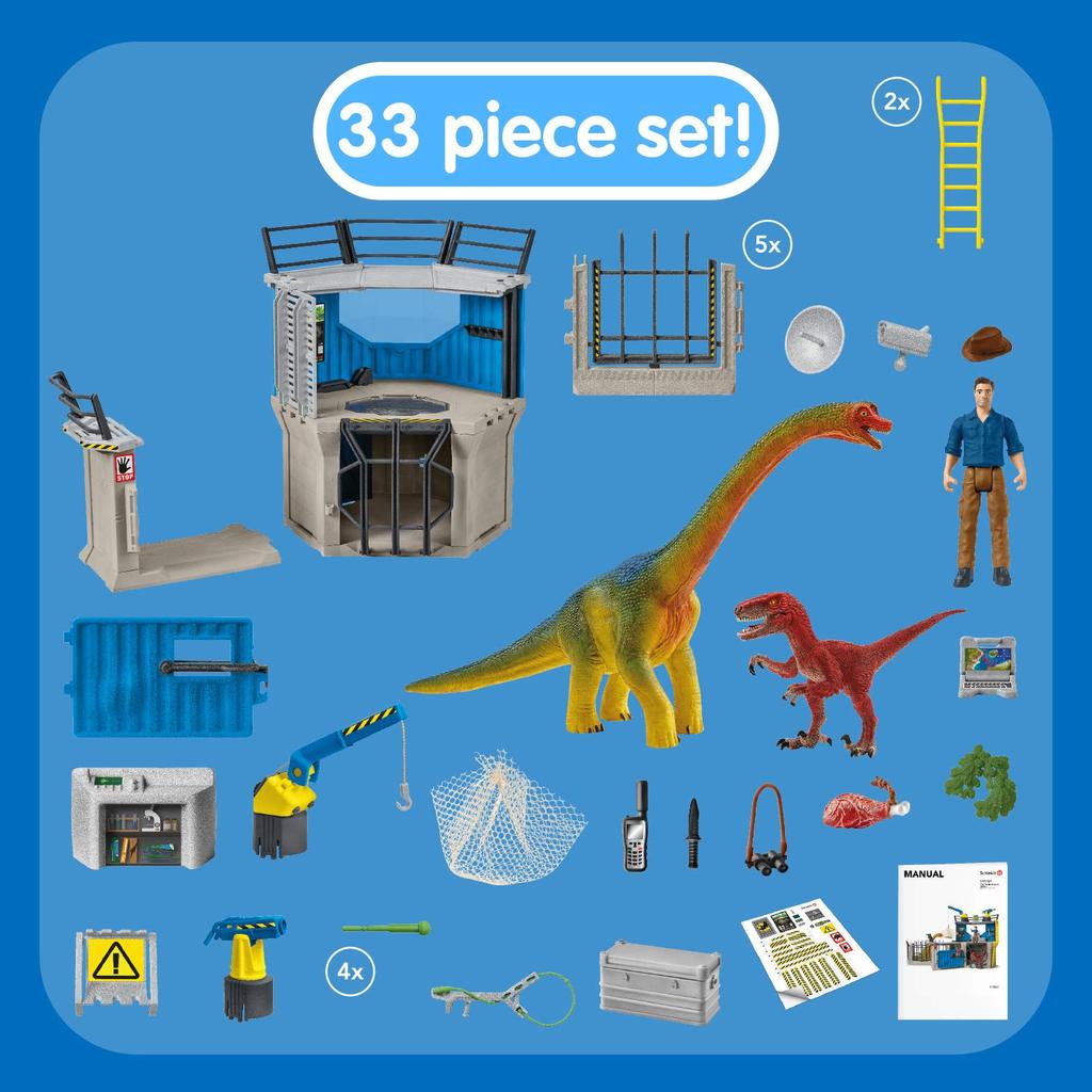 Schleich Фигурка станции исследования динозавров 41462