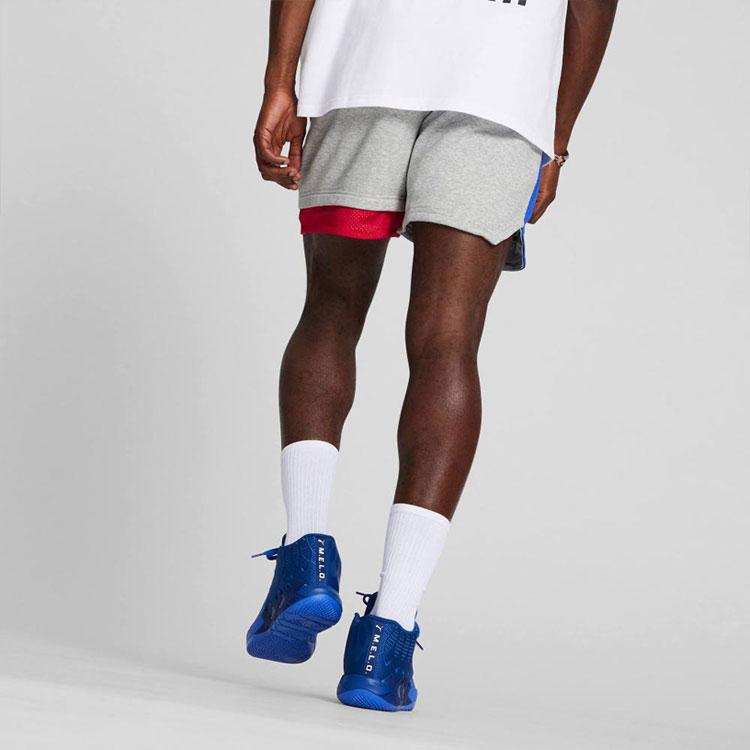 Puma Мужские шорты X Melo Ralph Color Block средней посадки, повседневные, светло-серые, 621707-01