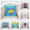 Office Lumbar Pillow Cover Decorative  Cartoon Bedroom Living Room   Sofa Cushion