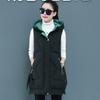 Women's Winter Vest Sleeveless Waistcoat Female Long Coat Jacket Hooded Cotton Padded Warm Vest Lady Outwear
