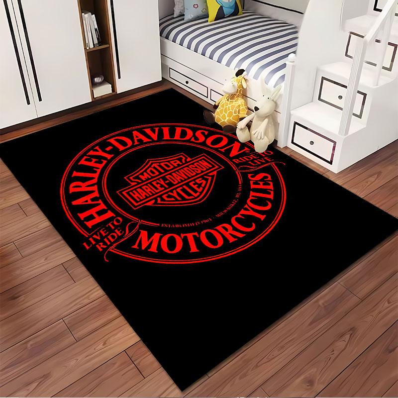 Harley-Davidson Logo Design suitable as a non-slip mat for the living room or bedroom sofa