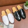 Casual Leather Shoes For Men White Leather Loafers Summer British Style Formal Leather Business Shoes Male