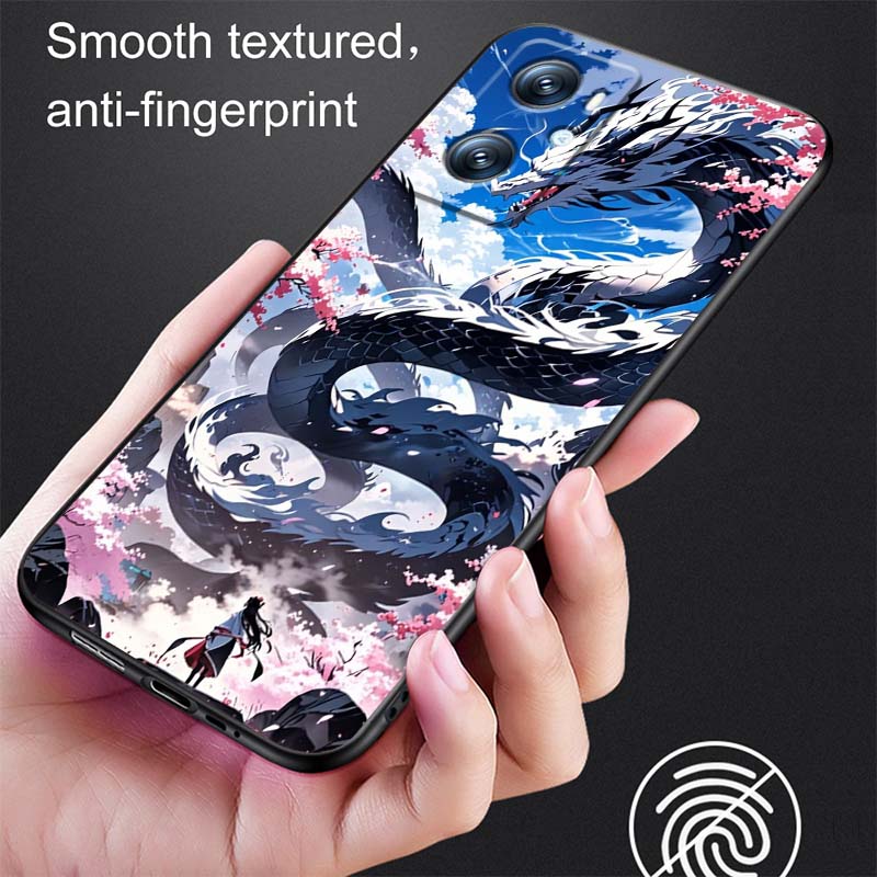 Дизайн с драконом для OPPO Reno 5 6 7 A96 A40 A58 Realme GT A74 A78 Neo2 A74 A78 Find X5 X3 X7 X8 Черный Чехол для Телефона