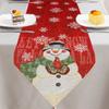 4Pcs Christmas Tree Elk Placemat Linen Dining Table Mats Coaster Bowl Coffee Cup Pad Mat 2025 Navidad Home Kitchen Decoration