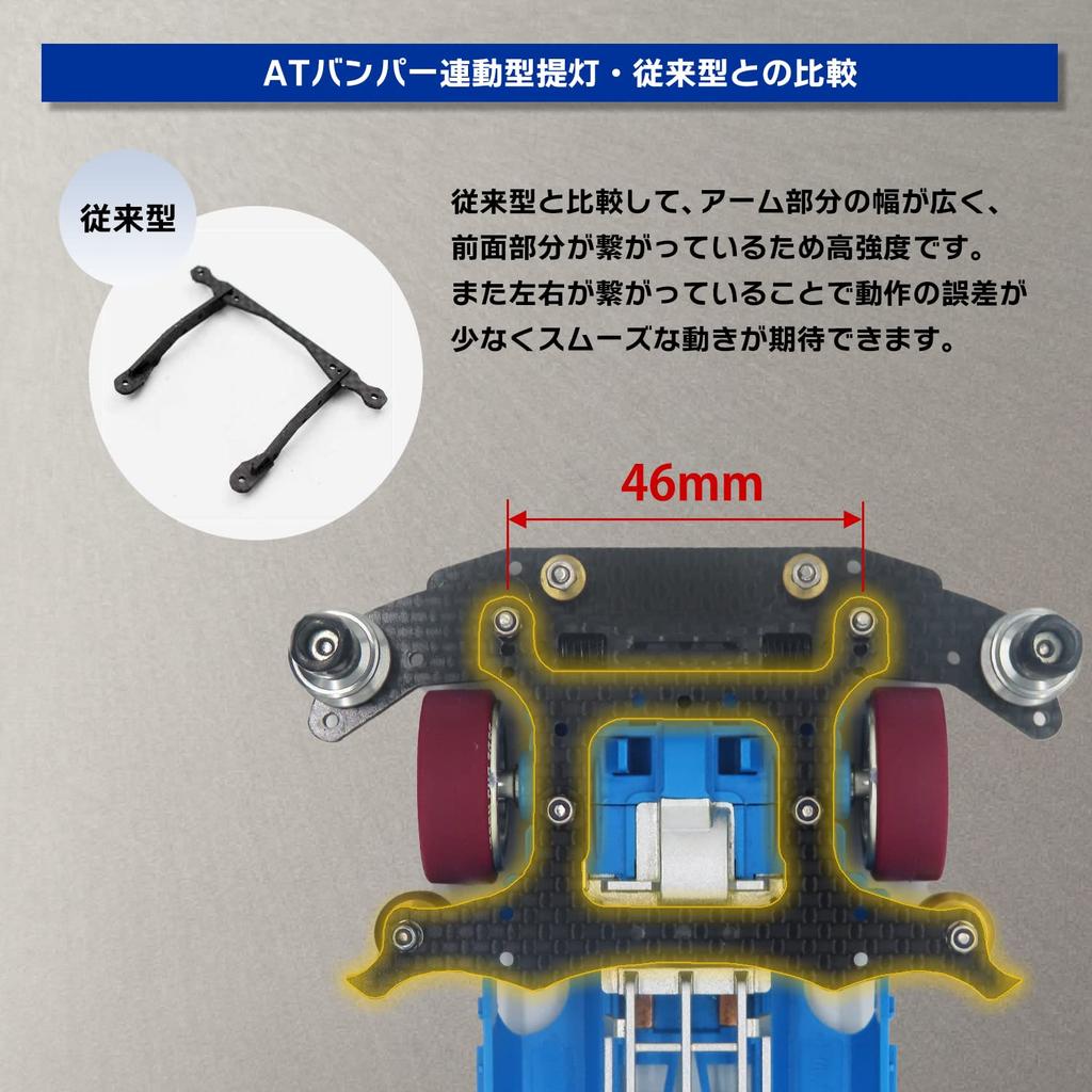 [Серия вводных трюков] TAGATORON (Тагатрон) карбоновый передний фонарь (Тип блокировки бампера AT) инструкция по эксплуатации прилагается