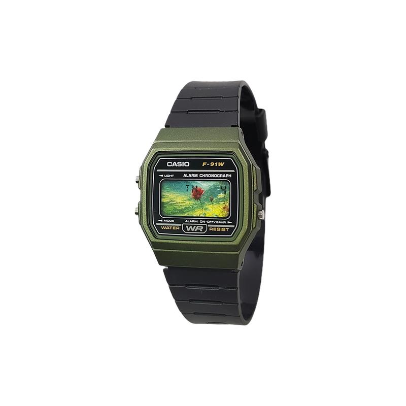 Casio Индивидуальные часы модифицированная серия розовое зеркало модный тренд часы водозащита для жизни F-91WM-3A модифицированные-Biying Rose Sha F-91WM-3A