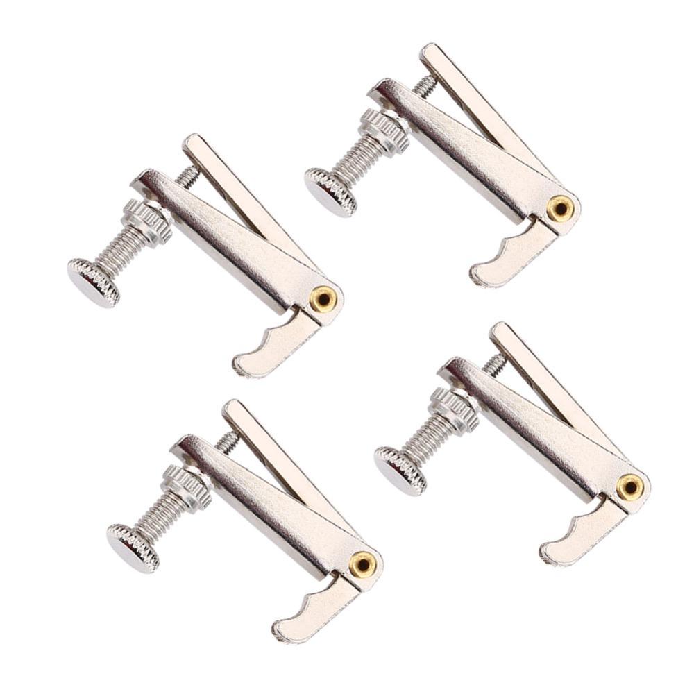 8PCS Anti Rust Violin Fine Tuners Metal Fine Tuner Adjusters Violin Replacement Parts  For Violin