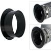 Black Wall Flange Connector ABS Exhaust Pipe Connector Ventilation Pipe Joint  Ventilation Pipe