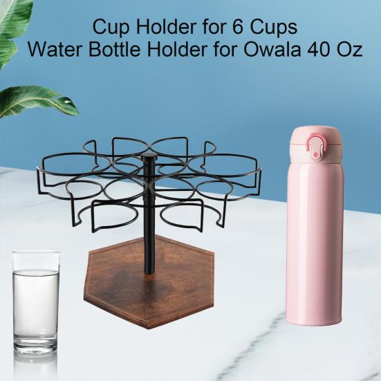 Органайзер для бутылок с водой для стаканов объемом 30/40 унций с вращающейся ручкой и держателем для стакана
