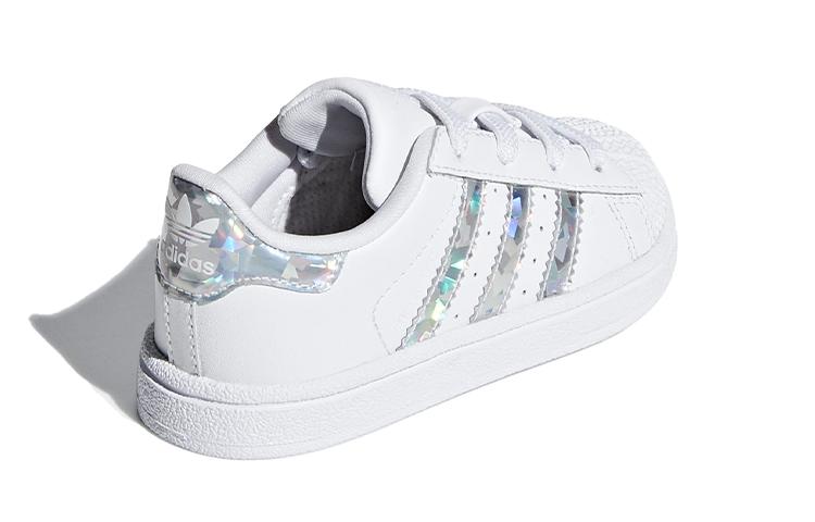 adidas Оригинальные SUPERSTAR Амортизирующие Низкие Кроссовки для Малышей Младенцев и Малышей CG6707