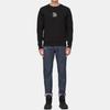 Evisu Свитшот унисекс с принтом в виде букв, с круглым вырезом, длинным рукавом, черный 2EAGNM1SW424XXCT