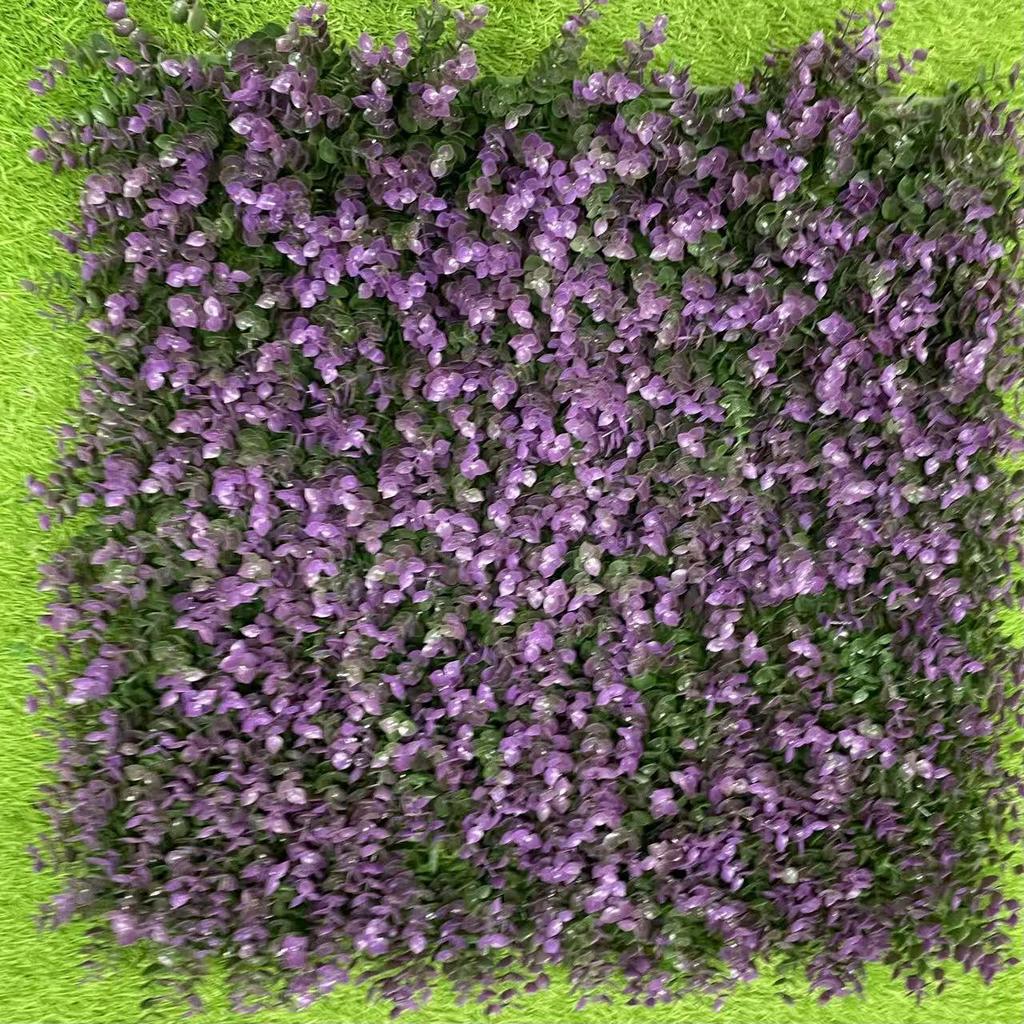 50×50cm Artificial Green Plant Wall - Plastic Vertical Garden, Fake Flower Wall, Synthetic Turf Background