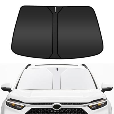 Car Windshield Sunshade, Double Thickened Sun Blocker for Front Window, UV Protection In Car, Auto Necessities Fits Most Vehicl