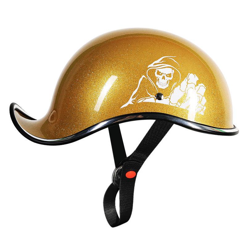 Мотоциклетный шлем из углеродного волокна, мужской шлем Harley Ladle, женский ретро мотоциклетный полушлем, полушлем электромобиля, полукрышка