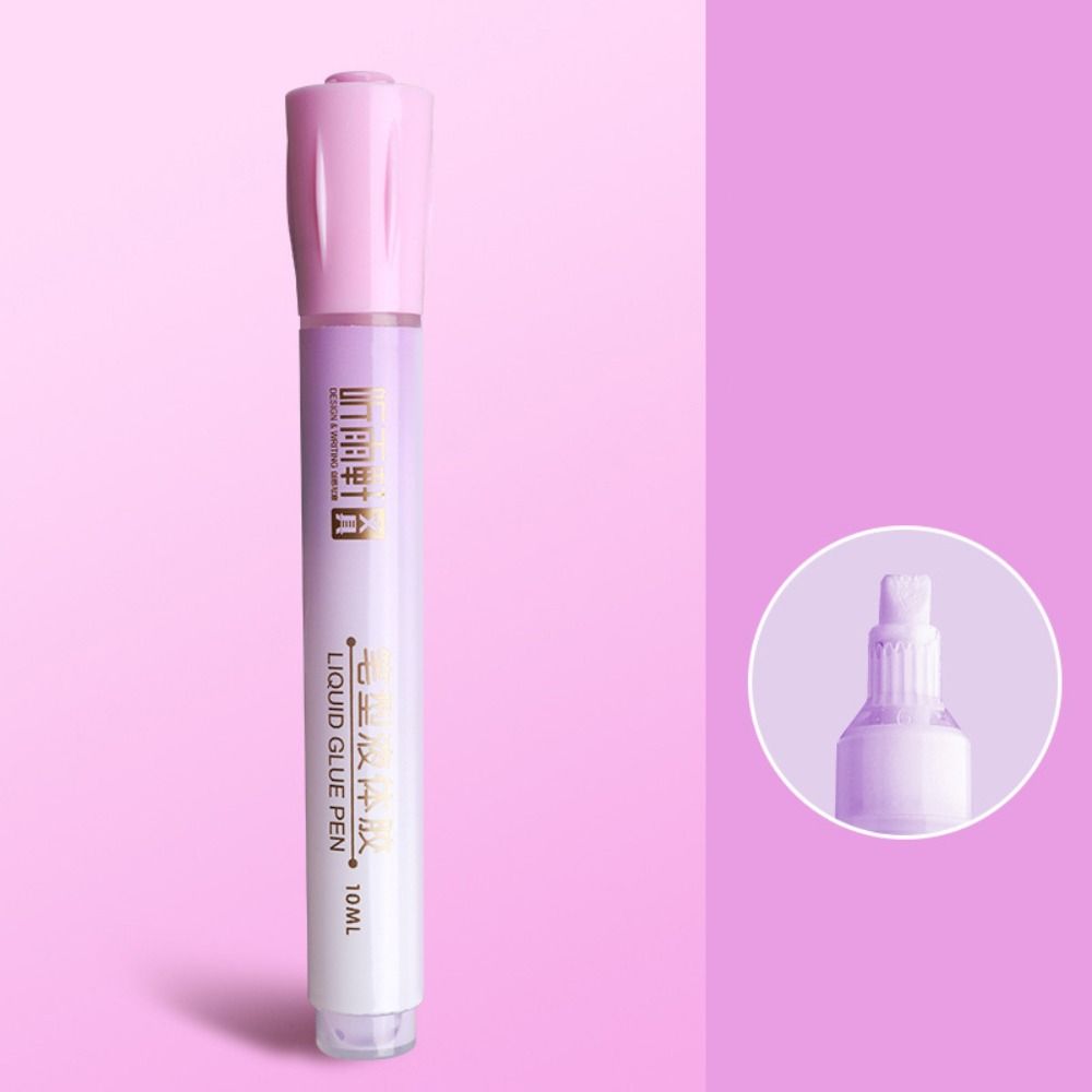 High Viscosity Liquid Glue Stick Pen Shape Double Sided Adhesive High Quality Dot Glue Pen Student