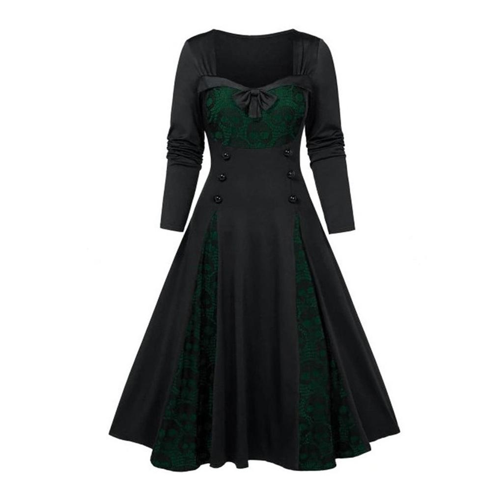 Женские платья с бантом, элегантные темпераментные платья и платья с длинными рукавами