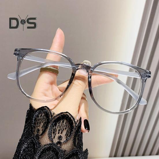 Anti-blue Light Glasses Unisex Retro Small Frame Clear View Strong Hinge Reduce Eye Fatigue Eye Protection Clear Bluelight Glasses Spectacles Office