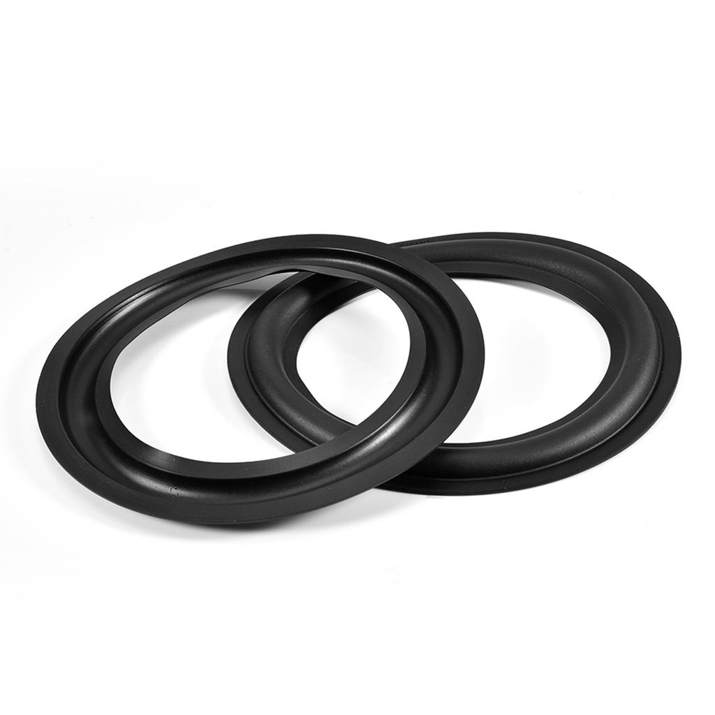 2 шт. 6 дюймов 156 мм перфорированный резиновый край объемного динамика запасные части для ремонта замена черного цвета