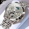 JINSHIDUN Brand Multi-function Automatic Mechanical Watch Tourbillon Men's Watch Men's Watch